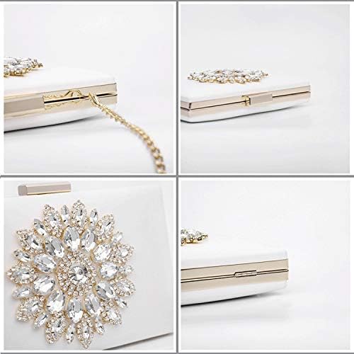 Cute Diamond Evening Clutch Purse Shoulder Bag Crossbody Handbag With Chain For Women - Image 5