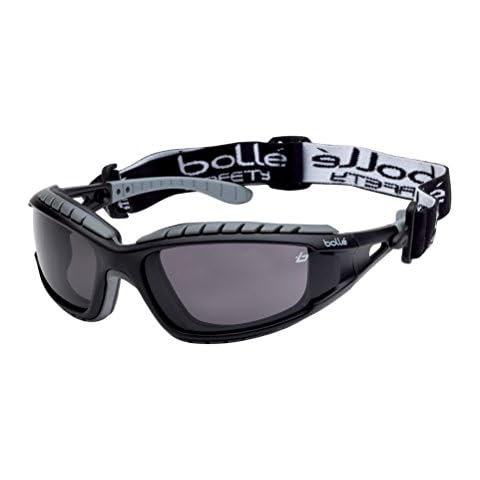 Gafas de seguridad Bolle TRACPSF con lente ahumada antirayaduras y anti-vaho Cover