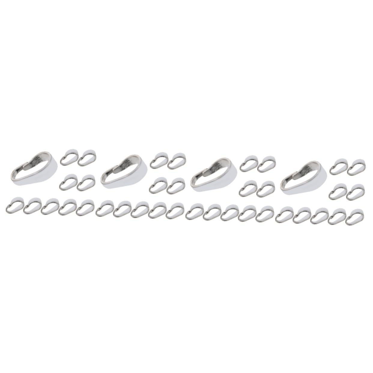 STOBOK 40stücke Schmuckverbindung Clips Für Ketten Vielseitige Verschlüsse Für Halsketten Armbänder Und Mehr Stabil Hautfreundlich Kreativ Gestalten
