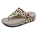 NISHIWOD Zapatillas Casa Chanclas Sandalias Zapatillas De Mujer, Nuevas Toboganes De Playa, Cuñas, Plataforma, Chanclas Suaves, Fondo Grueso, Cómodo, Moda, Calzado para Mujer, 8 Leopardo