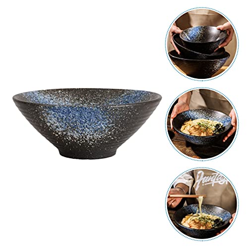 DOITOOL Tigela Ramen de cerâmica estilo japonês, macarrão, cereal, sopa, porcelana, frutas, salada,
