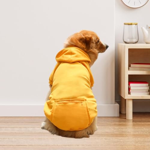 IEUDNS Moletom com capuz para cachorro, casaco macio para caminhada ao ar livre, roupas de inverno p