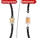 Cococart Universal Gas Inline Fuel Filters with Magnet for ATV Motorcycle 3/16