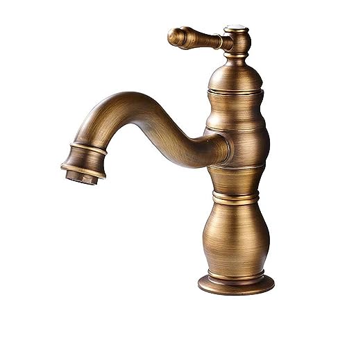 Grifo de baño caliente y frío para evitar salpicaduras en lavabos hondos 2
