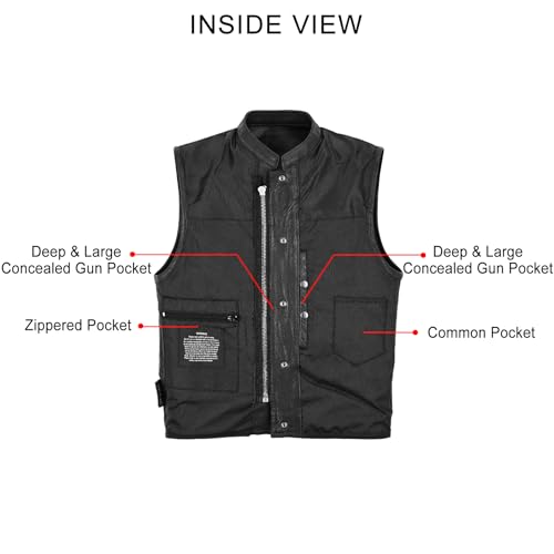 Dream Apparel SOA Leather Biker Vest
