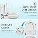 BDJM Bidet Toilet Seat,Non-Electric Quiet-Close,Fit Elongated Toilet Seat,Adjustable Water Pressure and Self-Cleaning Dual Nozzles