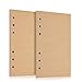 Carta di ricarica A6, 320 pagine Carta a fogli mobili A6 Pacchetti di ricarica per quaderni a 6 fori per file di ricarica a 6 anelli Notebook planner, diario, quaderni-Kraft Lline