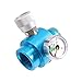ZCTCL New Paintball Inner Thread,CO2 Cylinder Tank,On/Off Valve with 1500Psi Gauge,G1/2-14 (Blue)