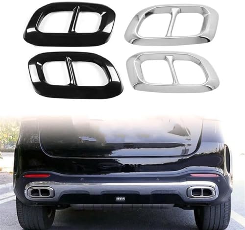Cubierta para embellecedor decorativo de escape Mercedes Benz 2020, 2 uds 3