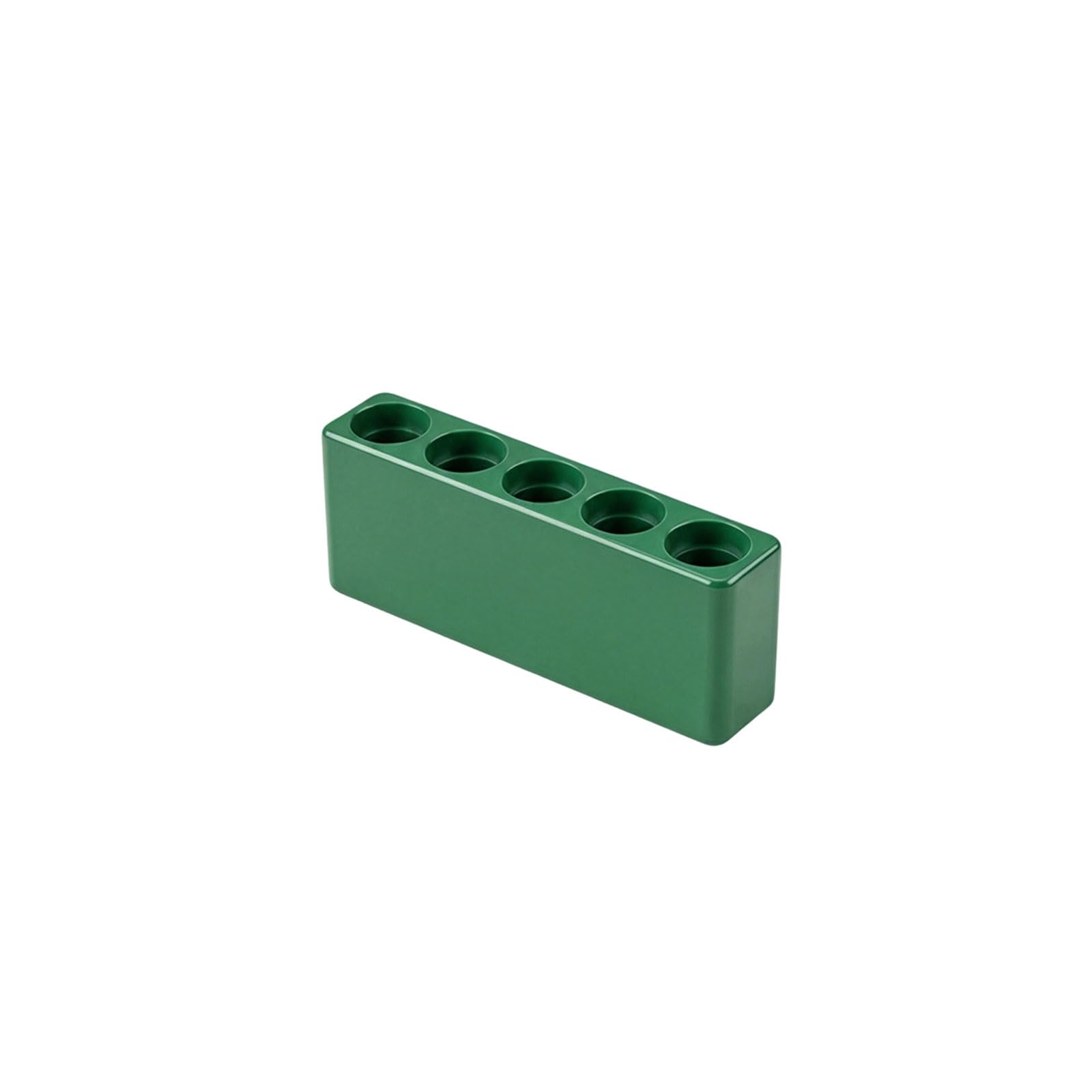 Hangsu 5 Holes Industrial Bit Holder Card Drill Bit Rack For 1/4 Inch Shank Tools And Space Saving Workshop Solution Drill Storage Case