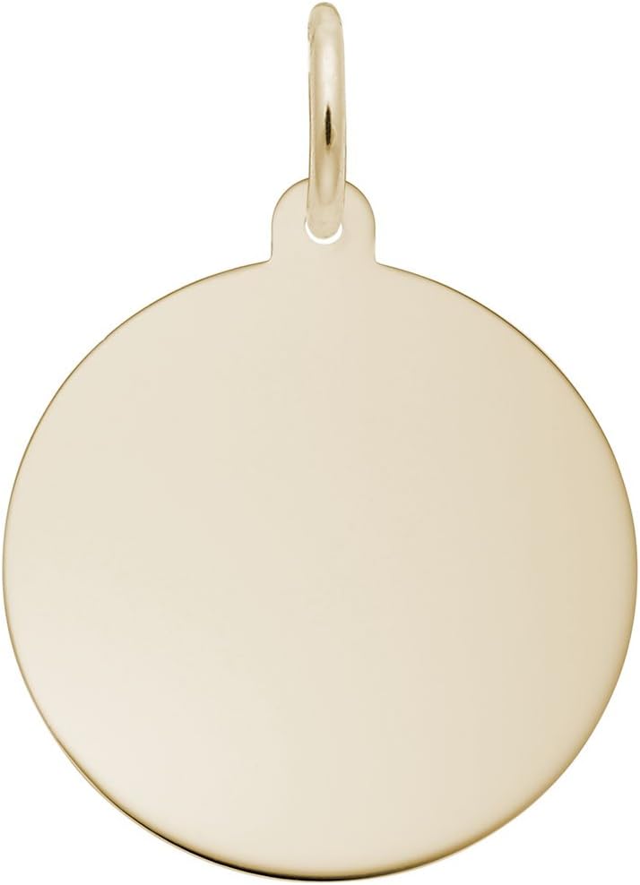 Disc Charm, Charms for Bracelets and Necklaces