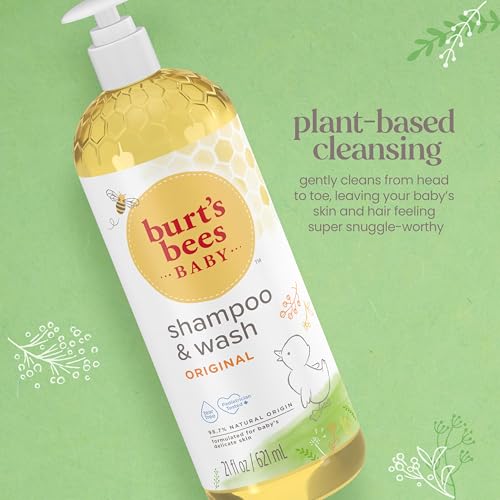 Baby Shampoo & Wash, Burt's Bees Tear Free Soap, Baby Care, Original, 21 Ounce (Packaging May Vary)