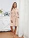 Namatime Cotton Robes for Women Striped Long Sleeve Kimono Bath Robe Lightweight House Coat Bathrobe Loungewear with Pockets ladies Housecoats Sleepwear Caramel Medium