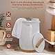 SereneLife Eimer Handtuchwärmer Elektrisch – Towel Warmer – Wellness Handtuch Wärmegerät 20L in Weiß – 1-Knopf Steuerung Heizkorb mit automatischer Abschaltung – für Bademäntel, Decken, Pyjamas &Co.