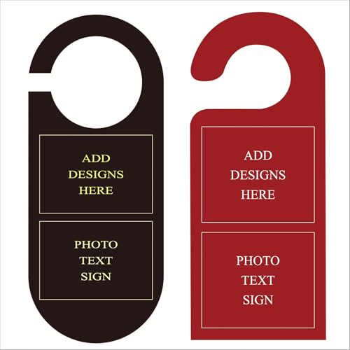 200-Pack Custom Personalized Business Flyers – 16 PT Coated Paper Door Hanger Notices, Promotional Cards, Rectangle Marketing Hangers for Advertising, Real Estate, Restaurants & Events​-3.5 Inch X 8.5 Inch (S type, 2.4 Inches X 5.5 Inches)