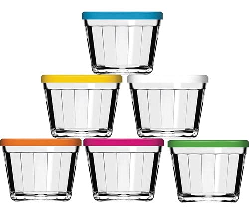 Kit com 6 Tigelas Marinex Americano Com Tampa 150ml - Nadir Figueiredo