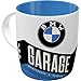 Nostalgic-Art Tasse à café rétro, BMW – Garage – Idée de Cadeau pour Fans d'accessoires Automobiles, en céramique, Design Vintage, 330 ML