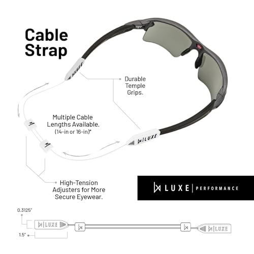 Image of Glasses Strap- Eyewear Retainer, Sunglasses Strap, Eyeglasses Strap, Adjustable Cable Straps, Glasses Holder