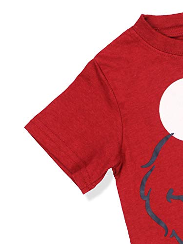 Sesame Street Boys Short Sleeve Tee (24 Months, Red Elmo Face)
