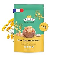 Akazienfaser Pulver Bio - 1Kg - 90% Ballaststoffe, ballaststoffe pulver aus akazienfasern Bio, Vegan & Keto, Glutenfrei, gummi arabicum pulver, fiber supplement