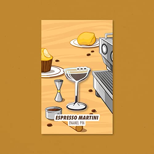Image of Classic Cocktail Cute Enamel Pins for Bartender Aprons, Jackets, Backpacks and Purses, Shirt and Suit Lapels, Button Badges Brooch Fashion Jewelry