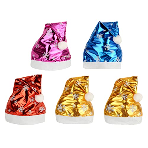 LABRIMP Weihnachtsmütze Mit Schneeflocke 5 Stück Fluoreszierend Für...