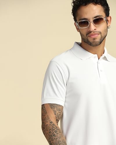 Image of VastraVibes Men's Polo Regular Fit T-Shirt