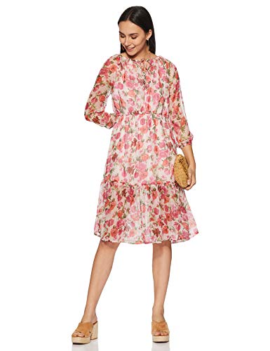 Image of Sera Women's Chiffon Shift Midi Dress