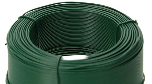 KOTARBAU® Rollo de Alambre de Acero plastificado con Acabado en Verde, Ø 1,00 mm - 100 m, Alambre de Atar Flexible para floristería o jardín, para Plantas trepadoras y hortalizas, Bricolaje - imagen 5