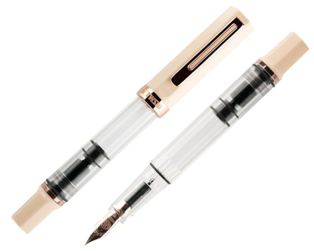 TWSBI ツイスビー 万年筆 エコ クリームローズゴールド 吸入式 細字F Amazon | TWSBI ツイスビー 万年筆 エコ クリームローズゴールド