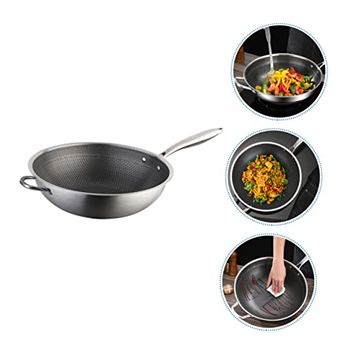 DECHOUS Wok de acero inoxidable con doble mango miniatura 3