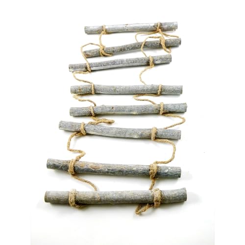 Holzleiter Dekoleiter Strickleiter zum Hängen rustikal Vintage 24 x...