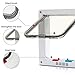 PetsN'all Cat Door 4-Way Locking Pet Door Small Dogs Indoor/Outdoor with Telescopic Frame Doggie Door Cat Flap