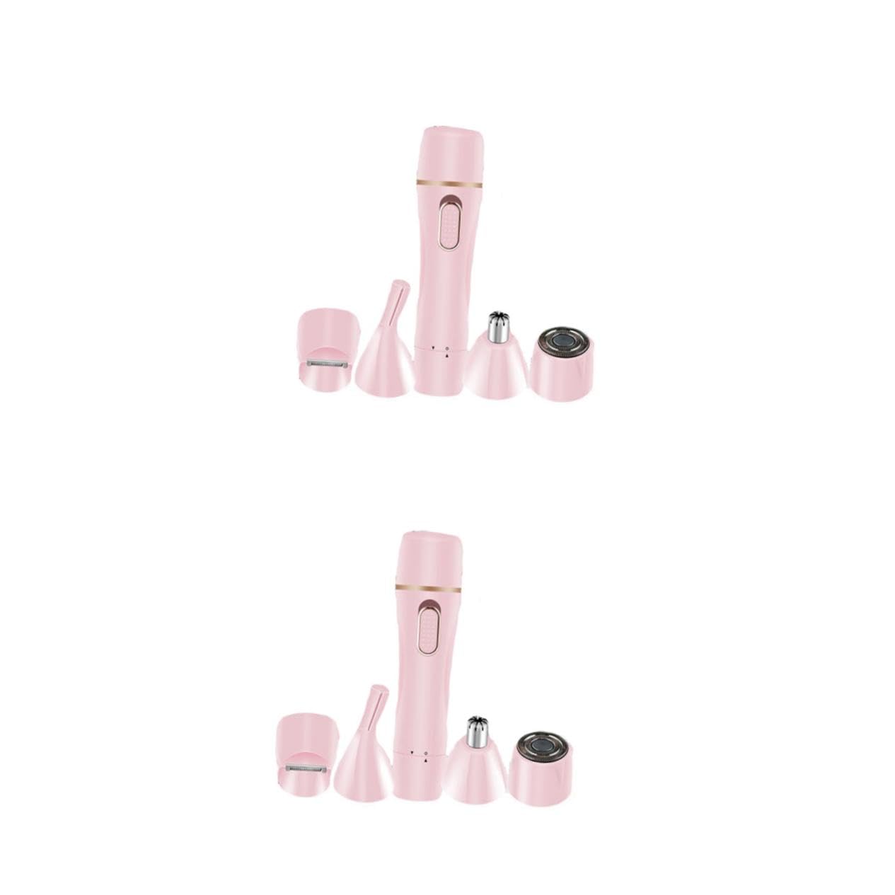 2 Sätze Elektrischer Rasierer für Damen Haarentfernungstool USB Aufladbar Tragbar für Gesicht Lippen Wangen und Beine Sicheres und Effektives Dehairing Tool