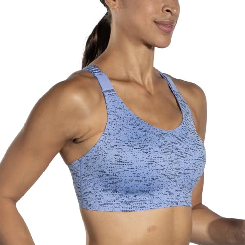 Sujetador run Brooks Dare Racerback 2.0 Blue Lavender Print 32C 3