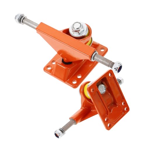 Hemoton Skateboard Parts Set 2pcs Bridge Trucks Wheels for Boys and Girls Skating Safety