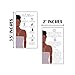 Boutique Marketing LLC Lash Extension Aftercare Instructions Cards | 50 Pack | Double Sided Size 3.5 x 2inch inches After Care (2-3 Week Fillers) | White with Cartoon Girl Design Black, Brown, White