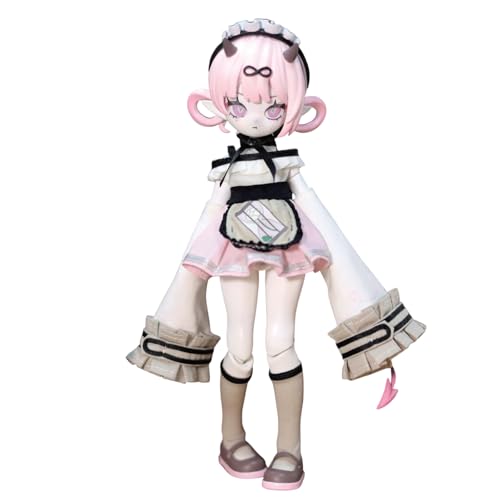 Bahomu ドール悪魔角シリーズ BJD可動関節人形 1/8スケール 19cm 可愛い悪魔少女 着せ替え可能 コレクションドール【公式正規品】 (嫉妬)