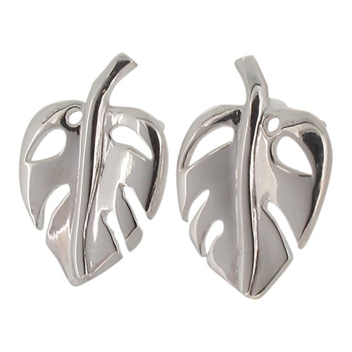 Preisvergleich Produktbild Sterling Silber Fensterblätter Leaf Design Ohrstecker Ohrringe