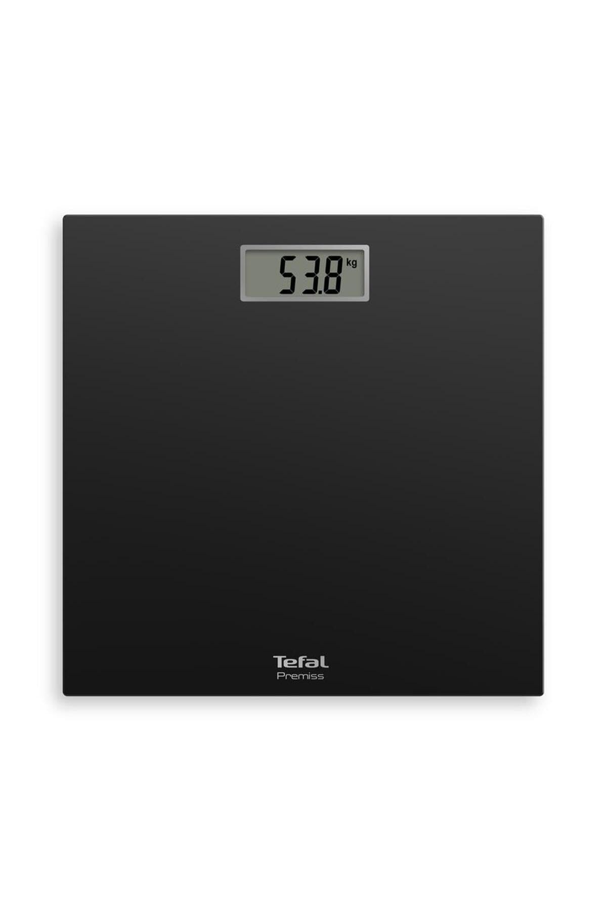 Tefal Premiss PP1400 balance, Affichage facile à lire, Plateau spacieux, Jusqu'à 150 kg, Mise en marche et arrêt automatique, Noir