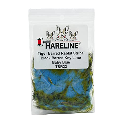 Hareline Fly Tying Tiger Barred Rabbit Strips