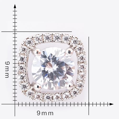 Sterling Classic Halo Earrings, Whites Collection