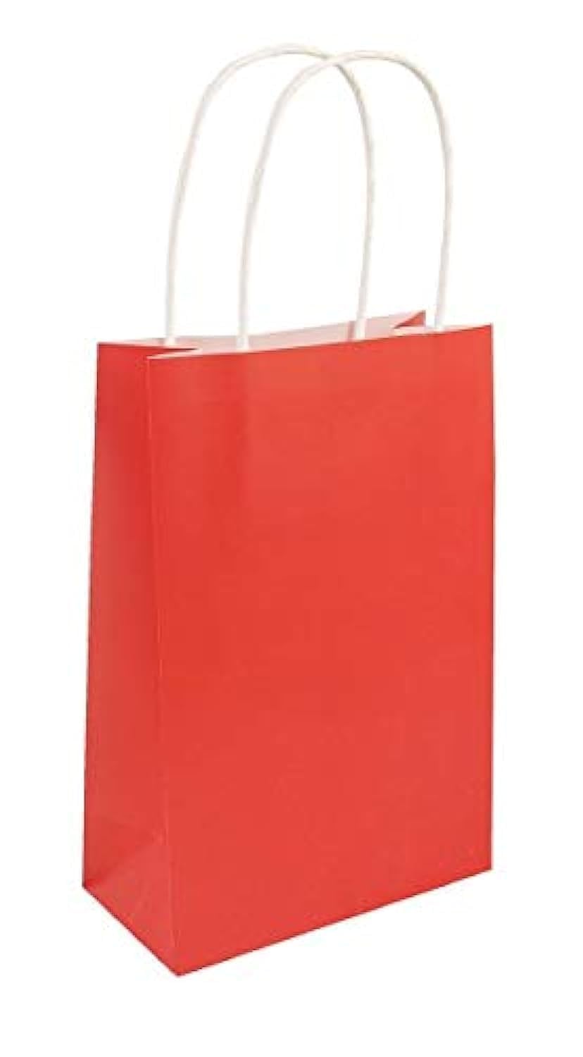 Paper Bag with Handles Red