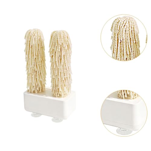 Pulidor de vidrio blanco doméstico, herramienta de cocina portátil con cepillo 2
