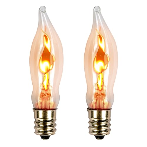 Ohlgt E12-LED FLAME LIGHT BULB Flicker Flame Light Bulb 2 Packs cover
