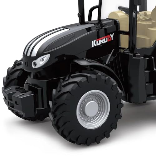 Image of Metal Tractor Toy for Kids | Heavy Duty Farm Machine with LED Lights, Big Rubber Tyres & Realistic Design