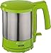 Cloer 4717-4 czajnik elektryczny, 2000 W, ochrona przed pracą na sucho i przegrzaniem, wewnątrz oznaczenie ilości napełnienia, zielony, stal nierdzewna, 1,5 litra