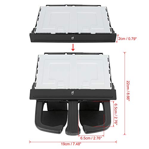 X Autohaux Folding Car Center Console Cup Holder 8P0885995B For Audi A3 For Vw Jetta #TOP1