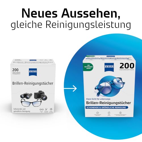 Zeiss Brillenputztücher [200 St.] recycelbare Brillen-Reinigungstücher – Ansicht 2