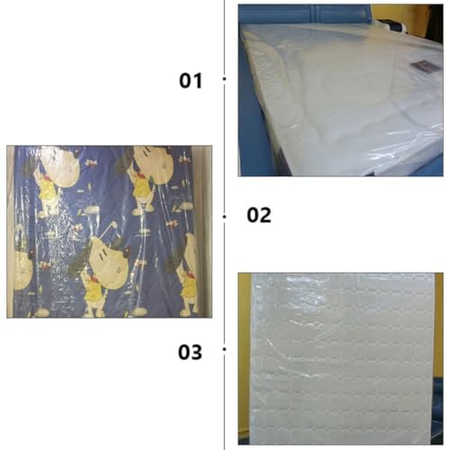 Protège-matelas protection solide 16 microns enveloppe plastique PE - 4